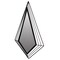 Uniquewise Decorative Tiered Diamond Shaped Black Metal Frame Wall Mounted Modern Mirror QI004579 - alternate 5